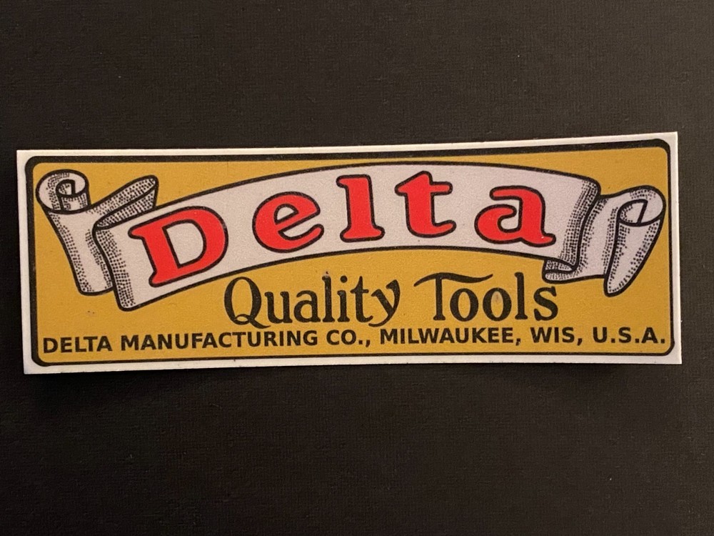 VINTAGE DELTA QUALITY TOOLS DECAL