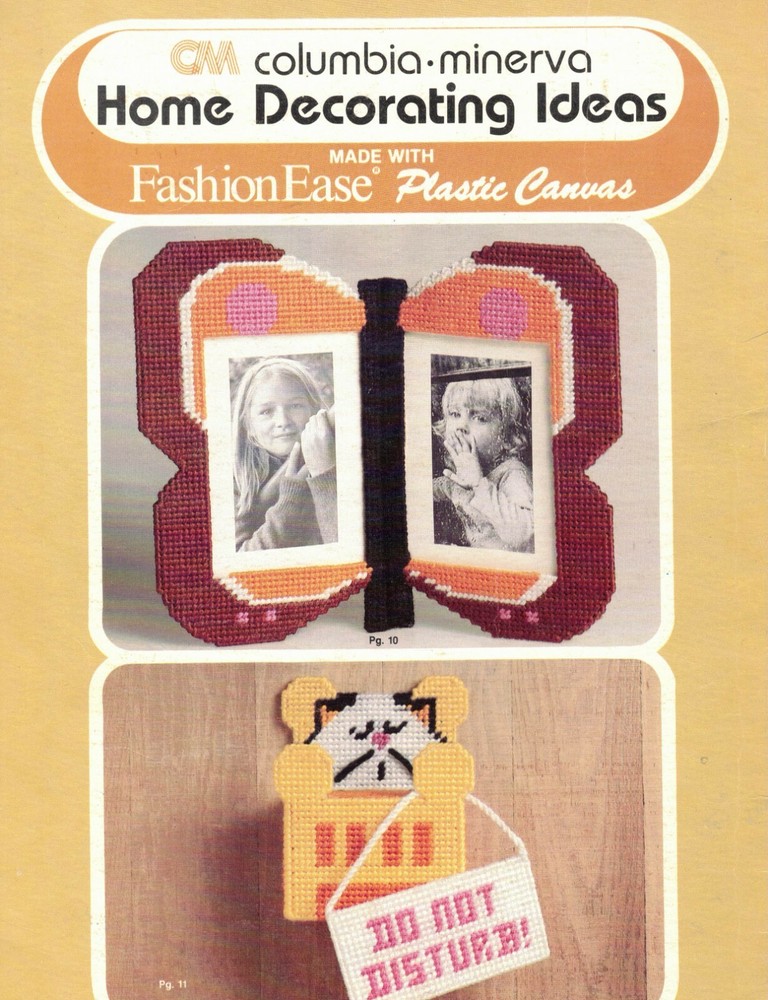 Home Decorating Ideas 5 Plastic Canvas Patterns Projects By Columbia Minerva