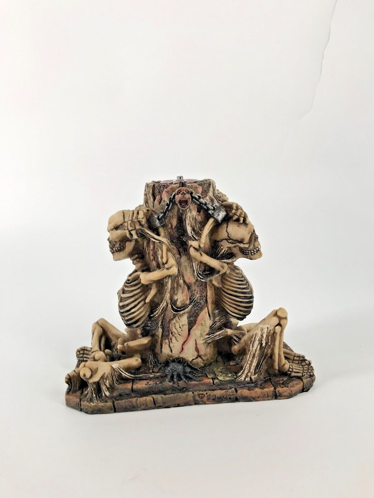Chained Skeletons Taper Candle Holder