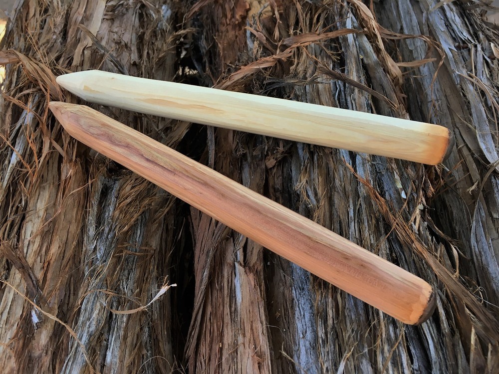Bow Drill Spindle - Cedar, Primitive Friction Fire Starter