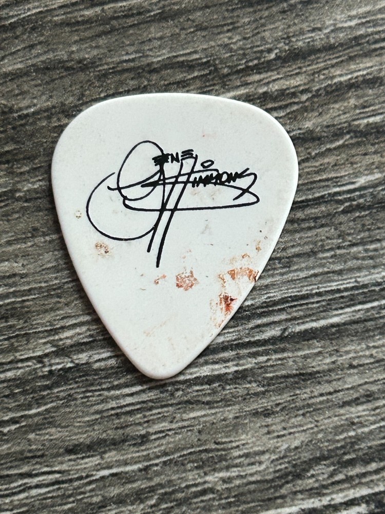 KISS Guitar Pick GENE SIMMONS Stage Played BLOOD Hottest Show Tour Vintage Kiss