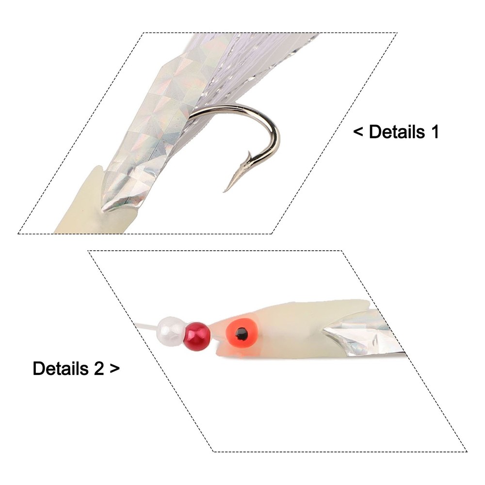 Outdoor Bait Jigs 0.5mm/80mm Supporting String 0.6mm/150cm Main String