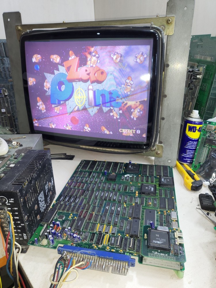 ZERO POİNT ARCADE PCB JAMMA TESTED WORKING