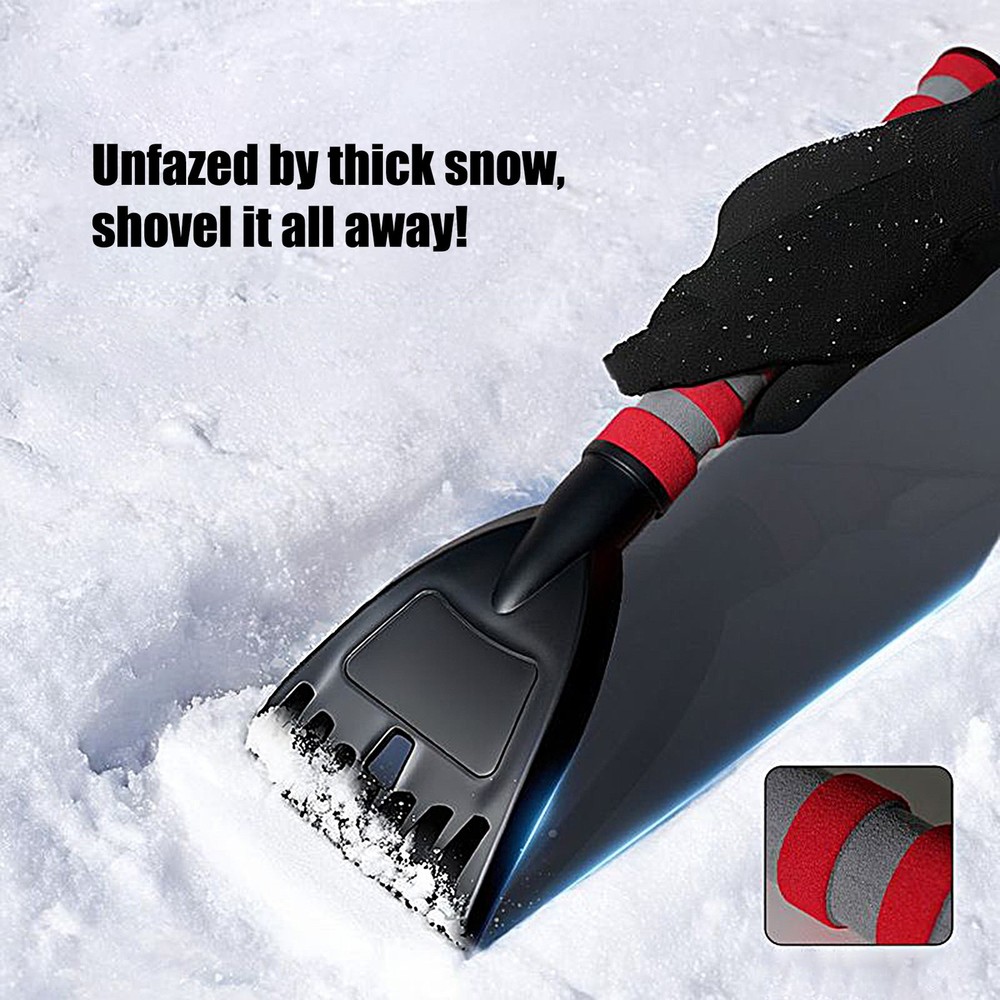 Ice Scraper Portable Ergonomic Auto Supplies With Silicone Handle