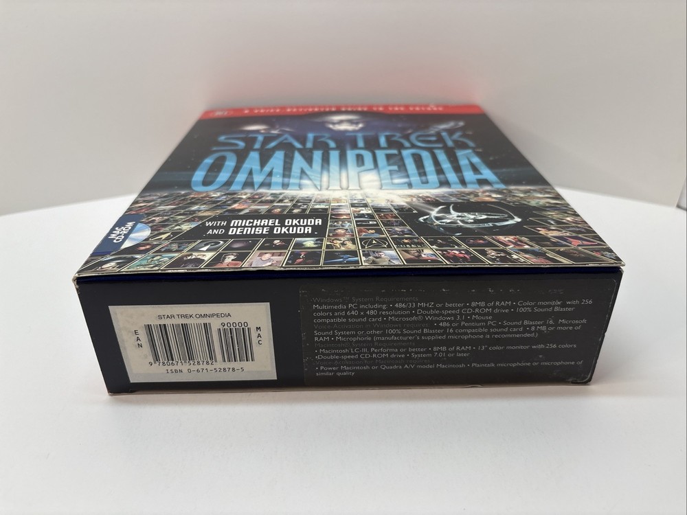 Star Trek Omnipedia (1995) Computer Software CD-Rom