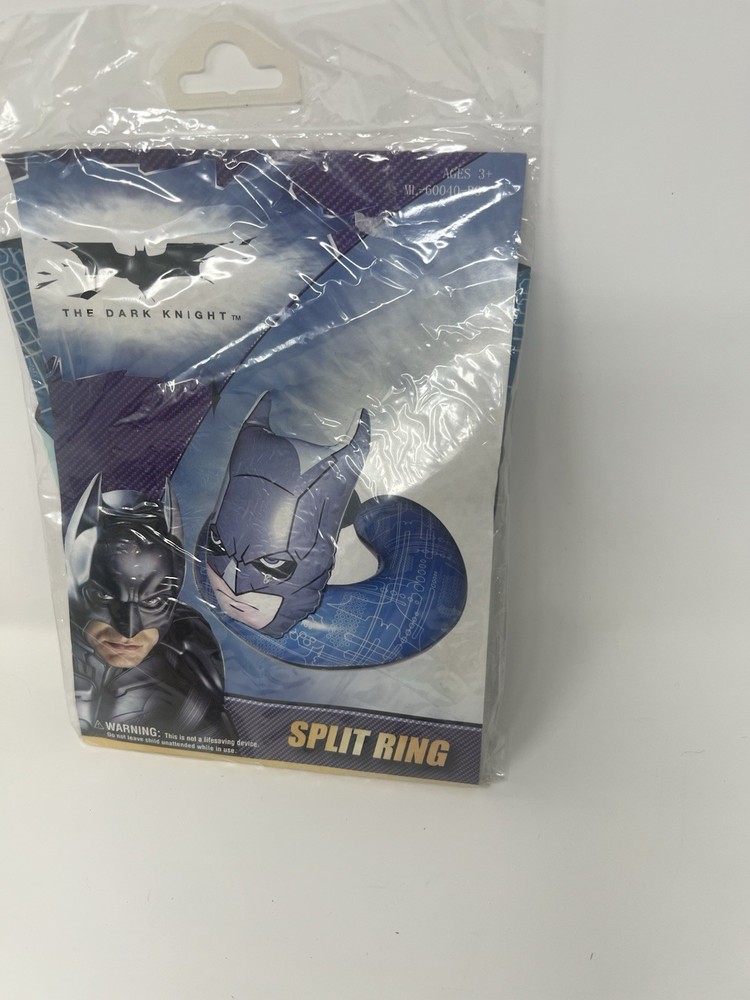NEW In Package DC Comics Dark Knight BATMAN Split Ring Inflatable Float for Pool