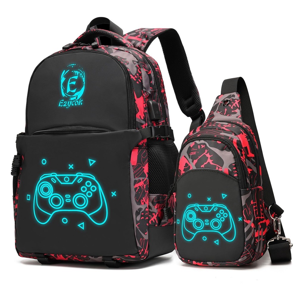 Boys Backpack, Anime Luminous School Backpack Kids Backpack Kindergarten Elem...