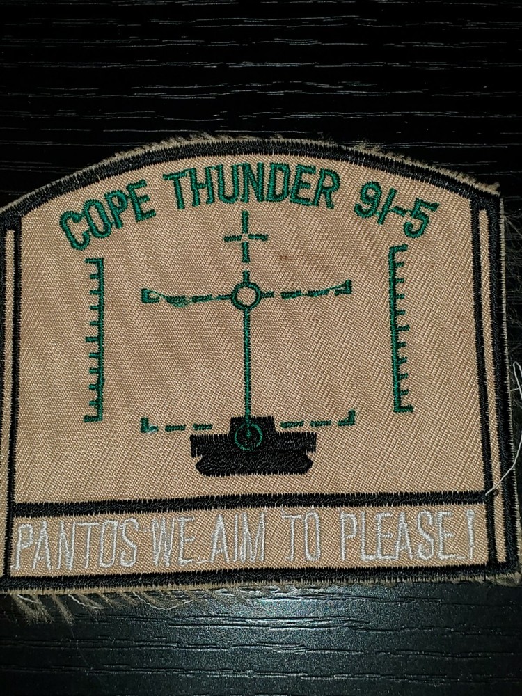 USAF Air Force COPE THUNDER 91-5 Night Ground Support Squadron Twill Patch
