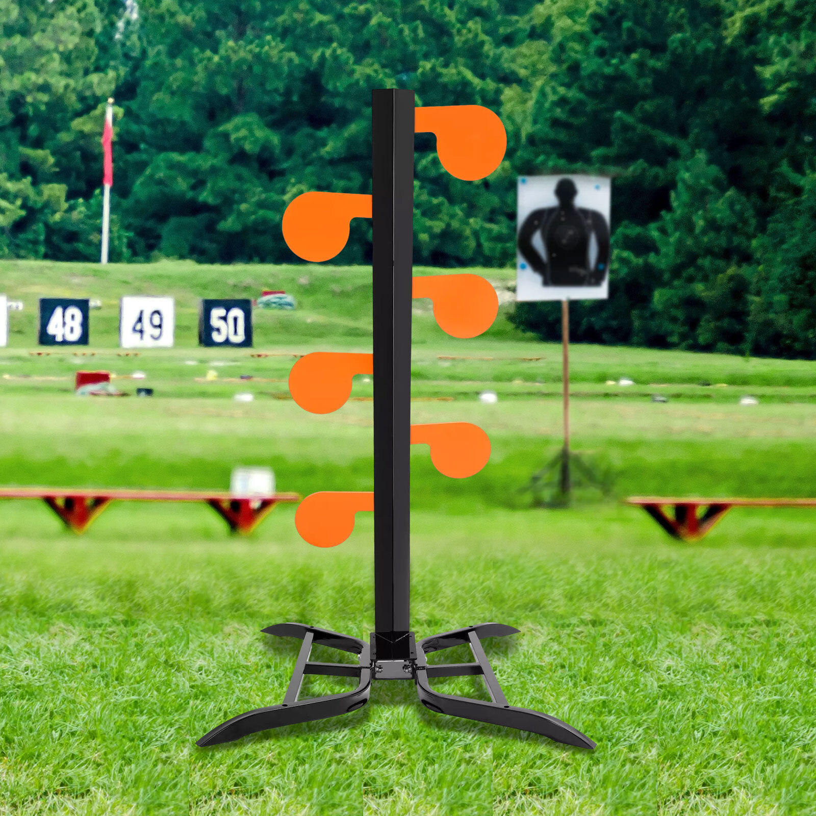 Q195 & NP550 Steel Powder Coated 6" x 3/8" Shooting Target Dueling Tree Target