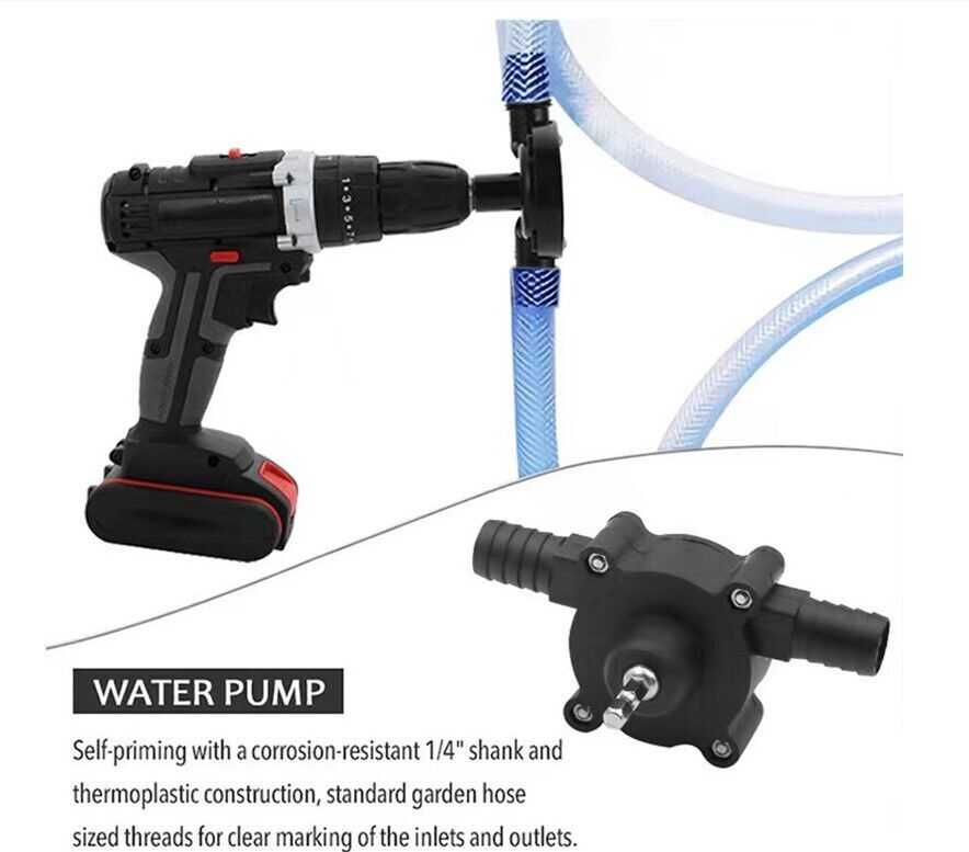 2025 New Portable Hand Drill Pump Water Transfer Pump, 2 pack