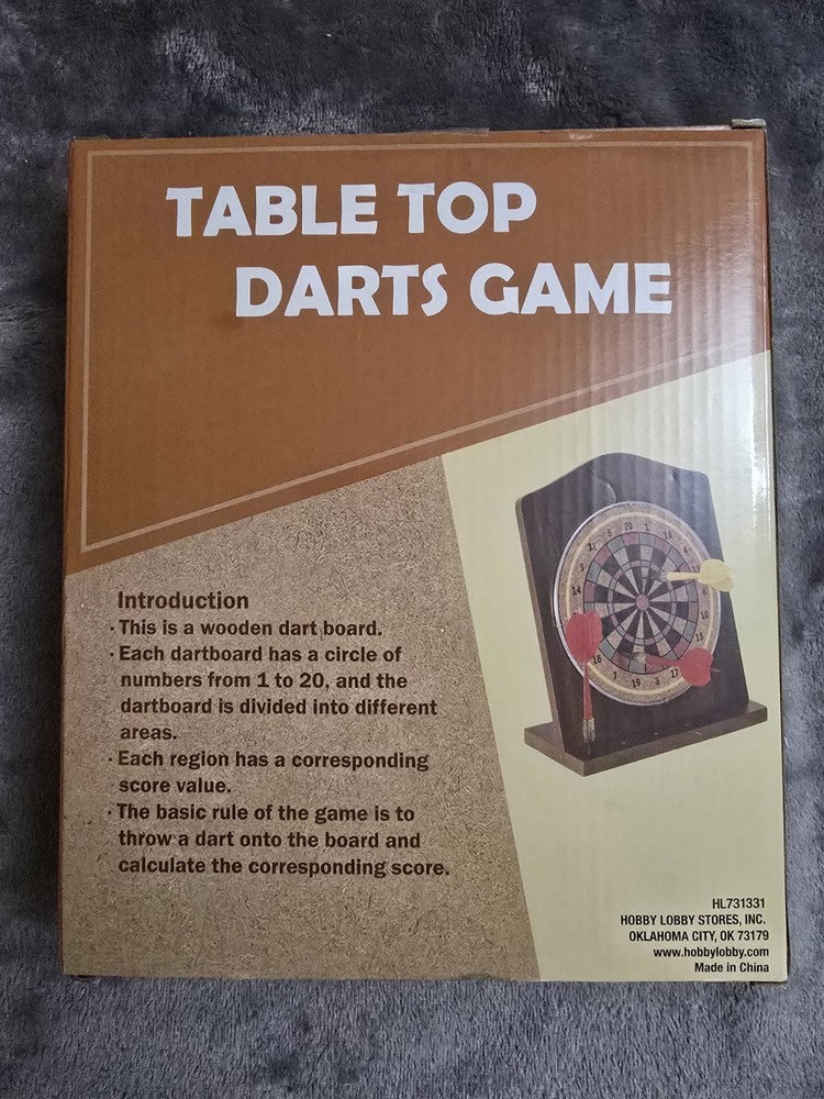 Desktop Darts Game New In Box Never Used