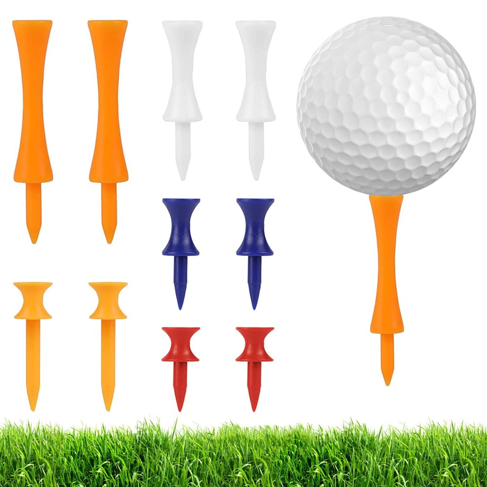 Golf Tees Step Down, Plastic Castle Golf Tee Assorted Size 31/37/41/51/70mm