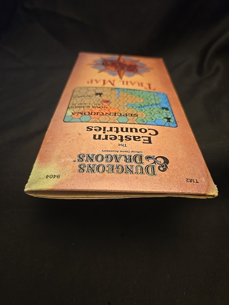 1989 TSR Dungeons & Dragons The Eastern Countries Trail Map #9404