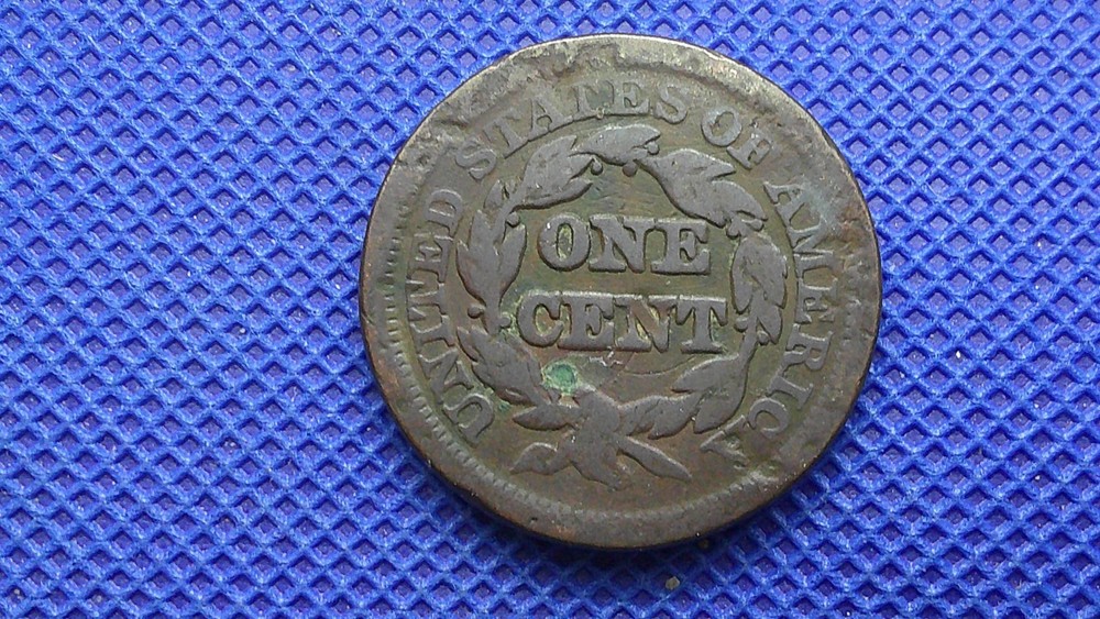 Old 1847 LARGE One Cent Piece US Coin