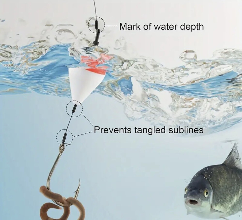 Sliding Float Stops X80 Rubber Grippa Barrel Rig Line & Braid LARGE