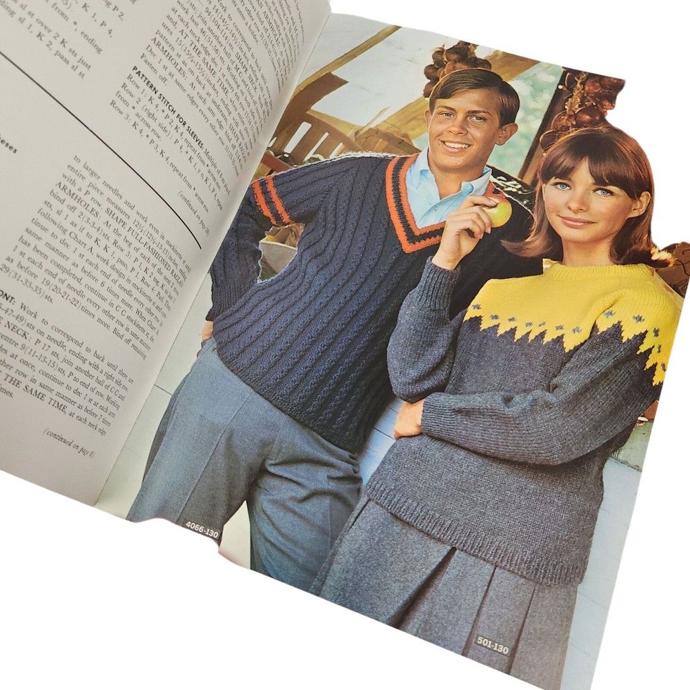 Vintage Bernat Cables & Raglans Knitting Pattern Book