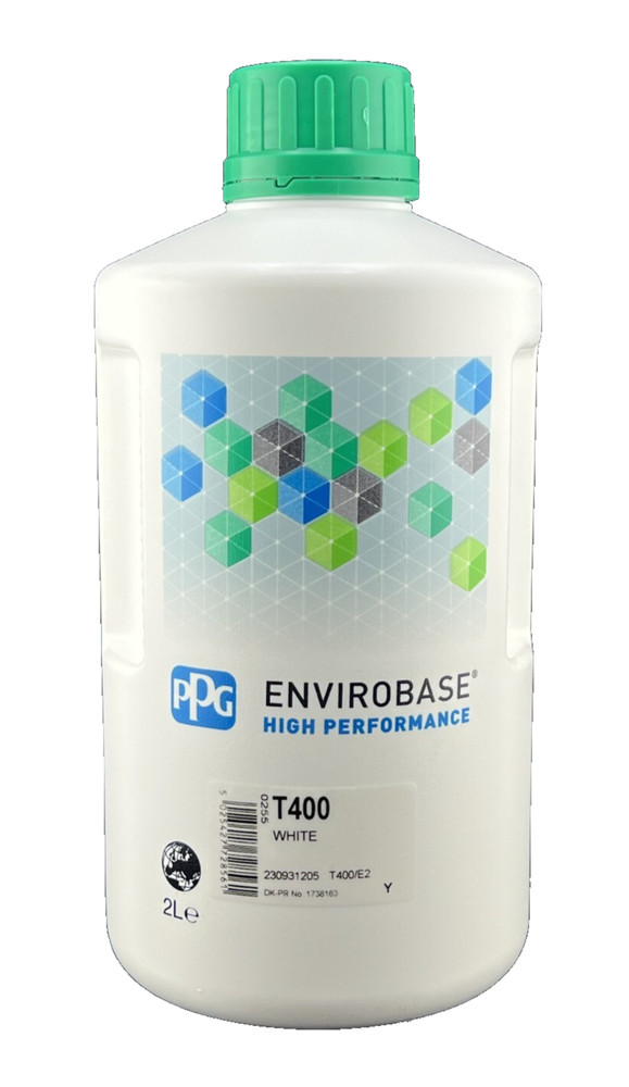 PPG T400 Envirobase WHITE 2Liter - FREE SHIPPING