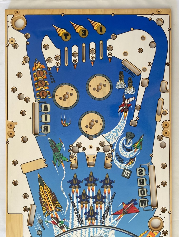 Airborne (Capcom) Silkscreened Playfield PB-4