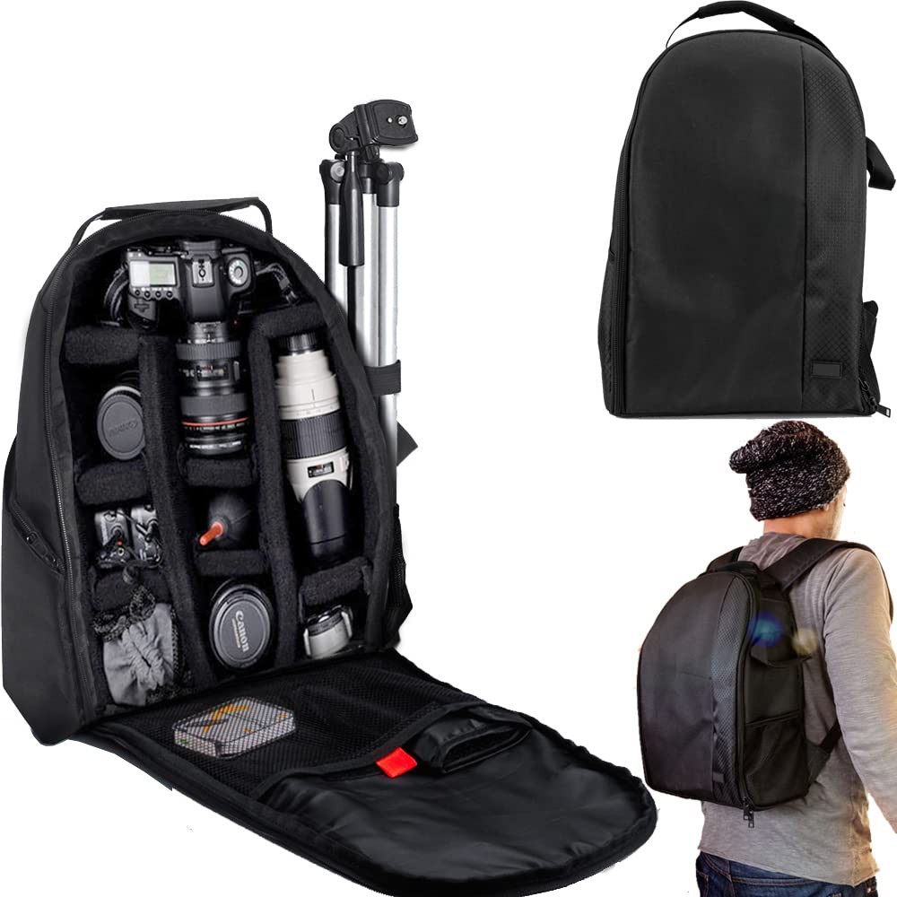 Large Camera Carrying Backpack DSLR Hardshell Photography Camera Bag Waterproof