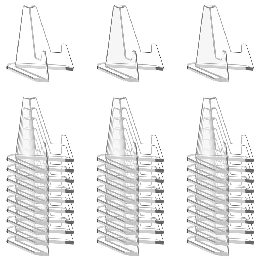 PSA Card Display Stands, 30 Pack Clear Acrylic, Clear