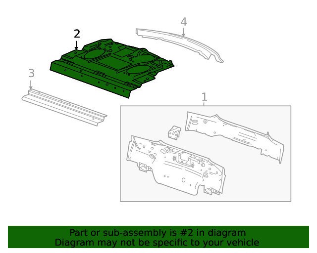 Genuine GM Pkg Tray Panel 13324452