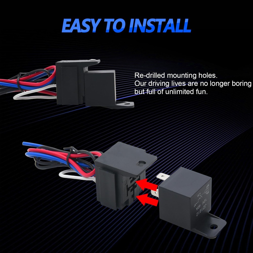 5in1 Ignition Switch Panel Engine Start Push Button Toggle 12V LED Carbon Fiber