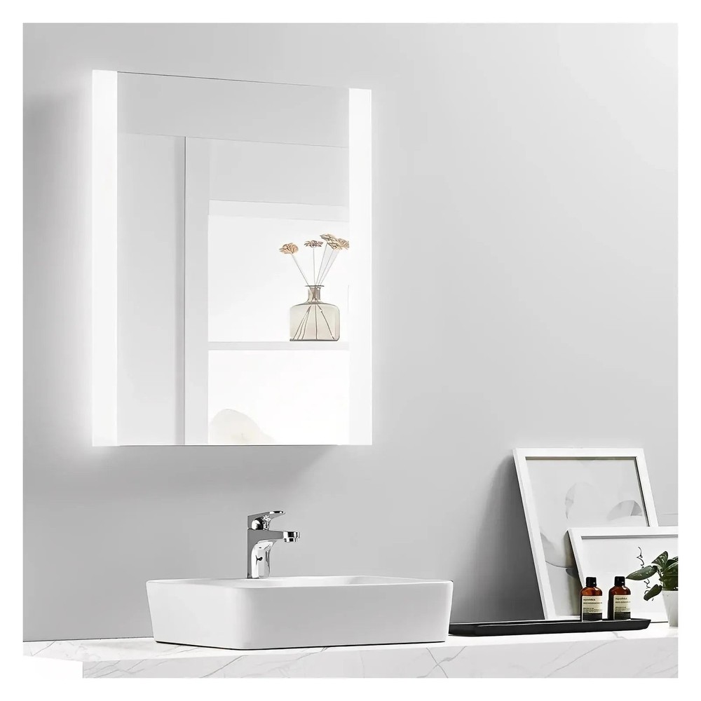 SABINE LED LIGHTED BATHROOM VANITY RECTANGLE MIRROR - 48 x 28