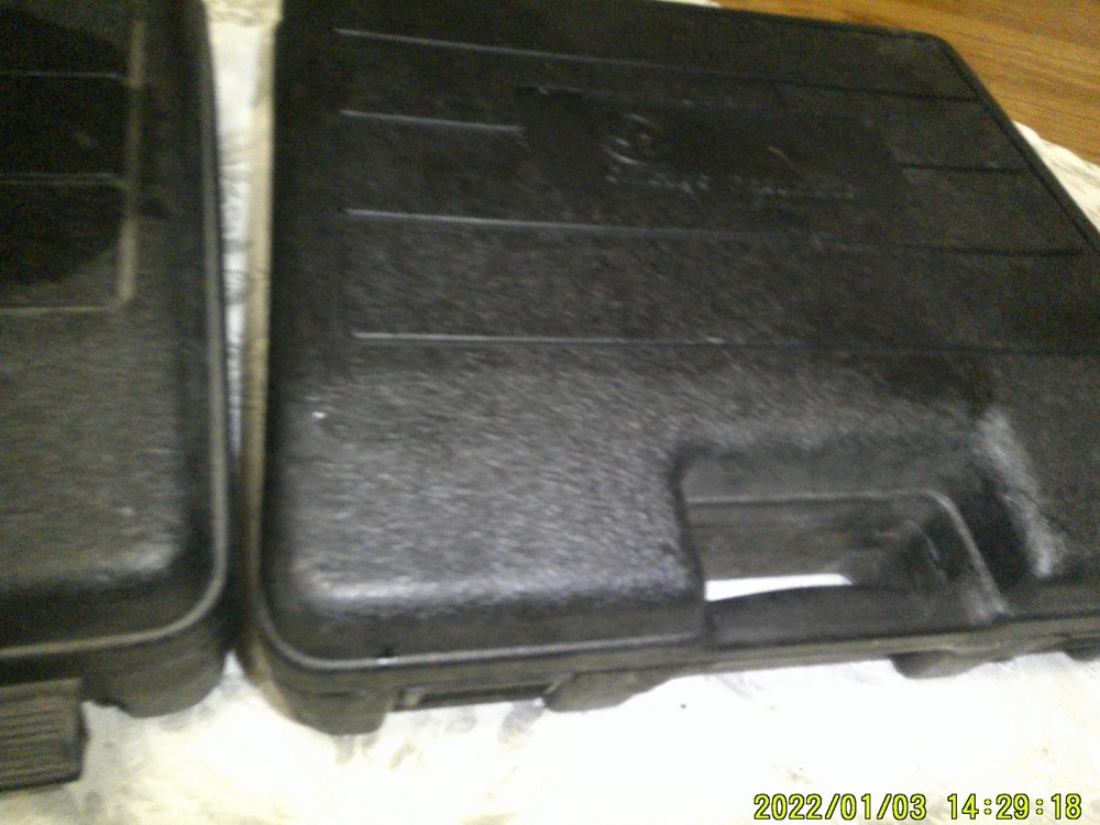 2 THE SAME EMPTY CHICAGO PNEUMATIC PLASTIC CASES IMPACT WRENCH SOCKETS