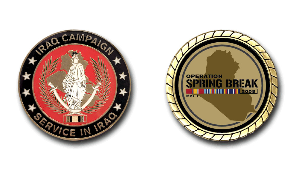 Operation Spring Break Iraq Challenge Coin