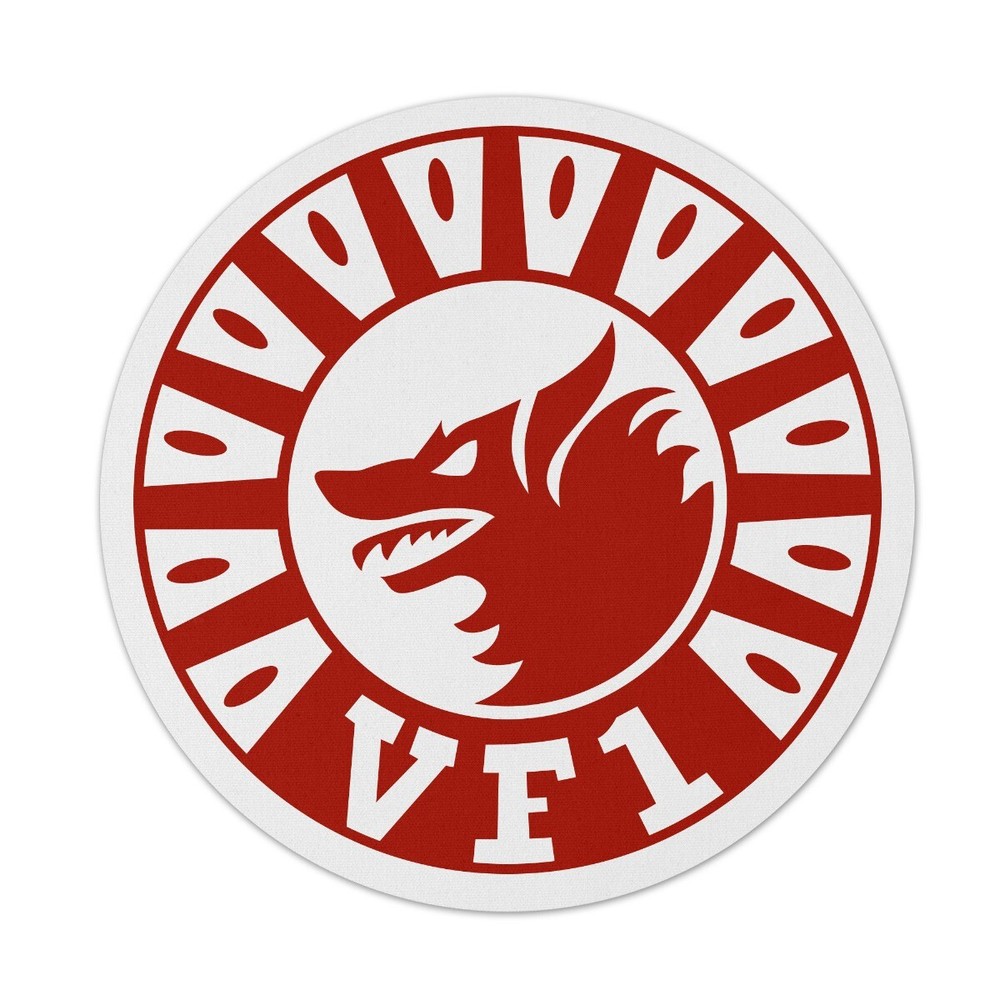 VF-1 Wolfpack Logo 7.5 Inch Round Mouse Pad