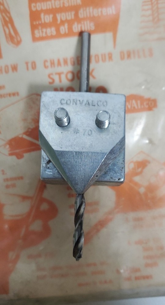 NOS Conval Adjustable Countersink Drill Holder Stock NO 70