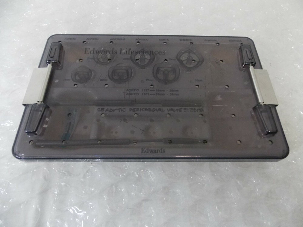 Edwards Life Sciences Aortic Sizers Tray Ref 1161 (60)