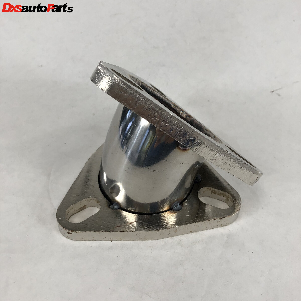 2.5" to 2.5" 45-degree 3 Bolt Flange Exhaust Muffler Pipe Flange Mild Steel