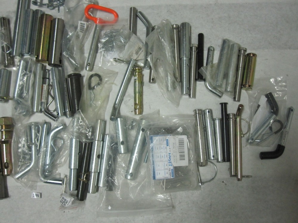 Assortment of Various Pins: Hitch Cotter, Locking, Spring, etc