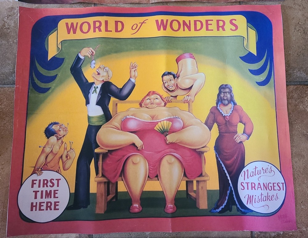 Posters Sideshow Circus Freak Show Carny 7 Total Magic READ