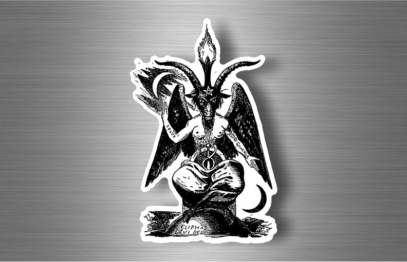 Baphomet Satan 666 Devil Sticker