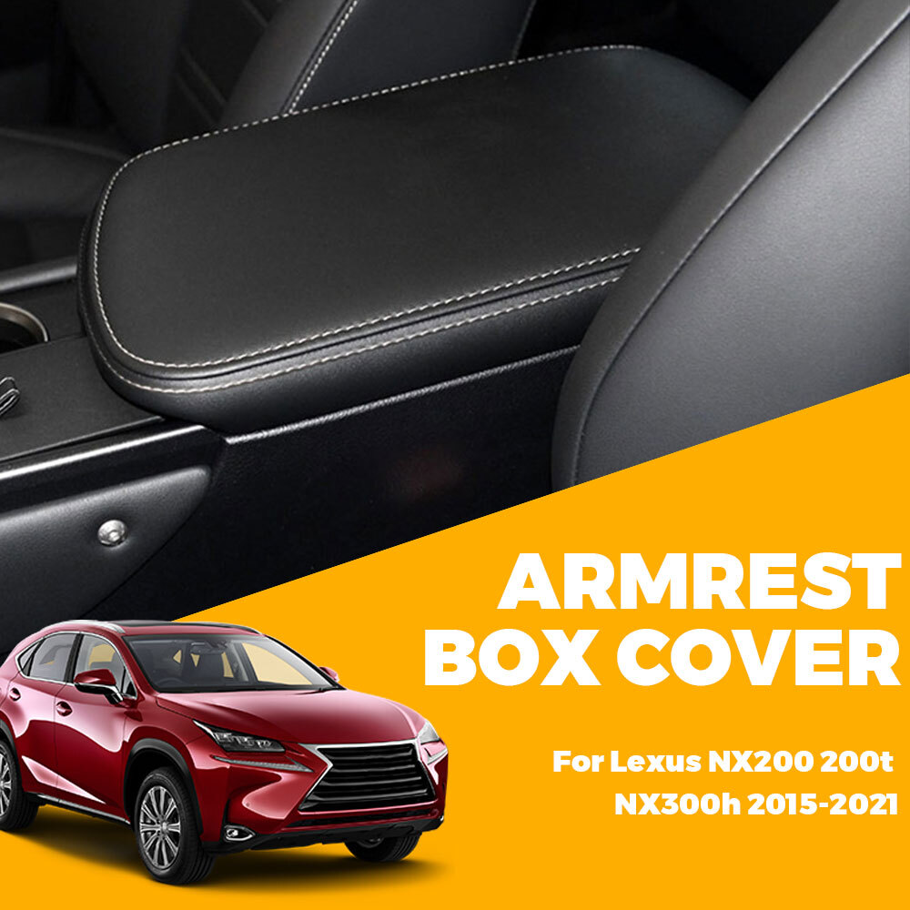 For Lexus NX NX200t NX300 NX300h 2015-21 Black Center Console Armrest Lid Cover