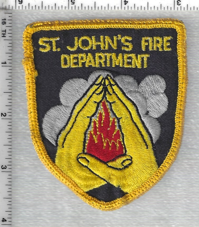 St. John's Fire Dept.  (Newfoundland & Labrador, Canada)  Uniform Take-Off Patch