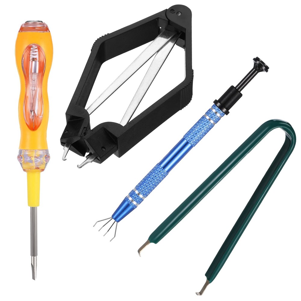 4 Pieces IC Chip Remover Tool PLCC Extraction Extractor Black