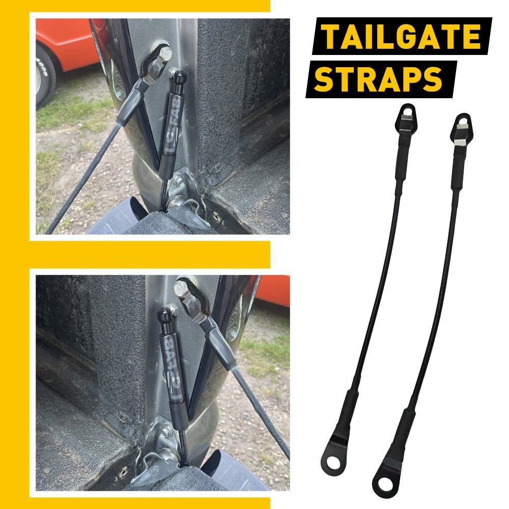Pair Tailgate Tail Gate Rear Support Cable Strap For 99-06 Chevrolet Silverado