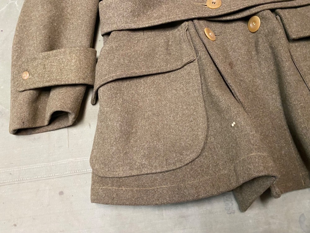 ORIGINAL WWII US ARMY WINTER M1938 WOOL MACKINAW CUT DOW JACKET-MEDIUM/LARGE 42R