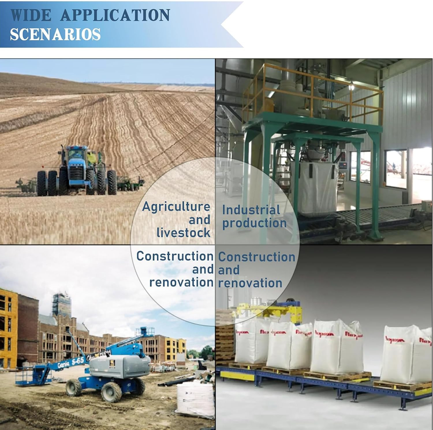 Big Bag Dispenser Bulk Bag Unloader, Dischargers for Farms Construction Industry