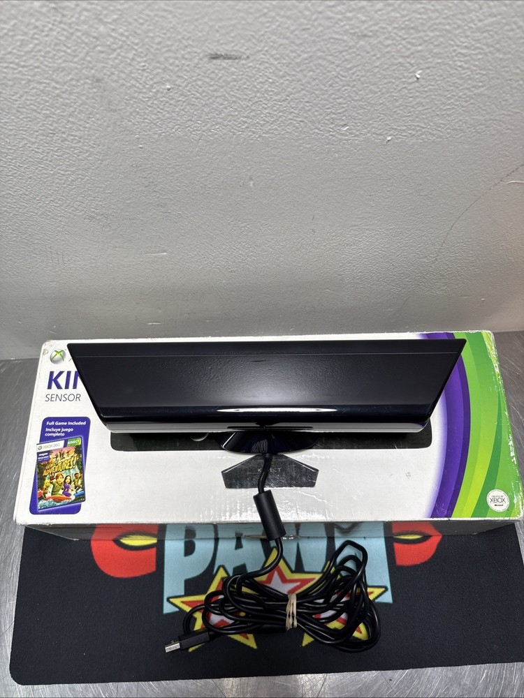 Microsoft Xbox 360 Kinect Black Motion Sensor Bar In Box