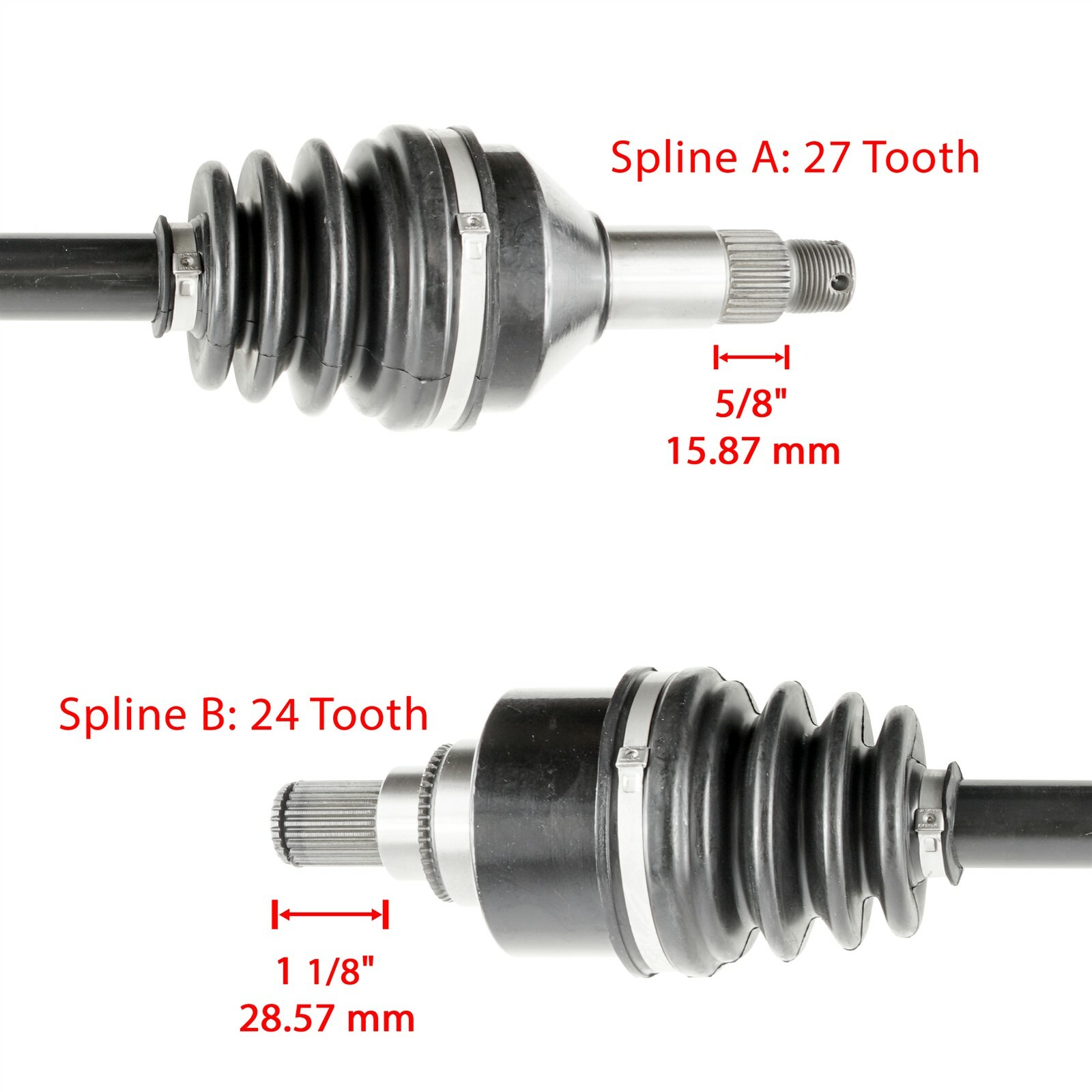 Front Rear Left Right CV Joint Axle fits Arctic Cat Wildcat Trail 700 2014-2020