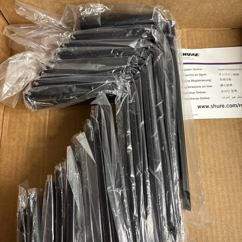 Shure half rack mixer/wireless mic rack mounting bracket- Long bracket only.