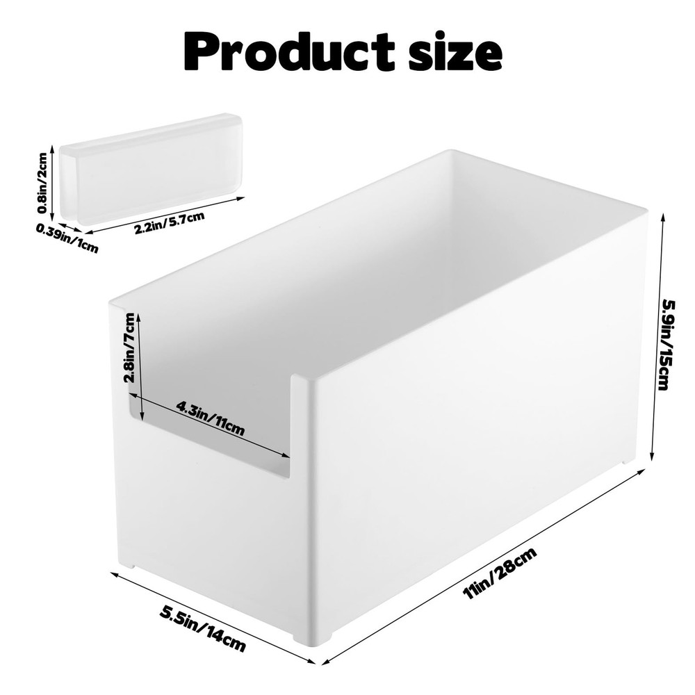 CD Storage Box Plastic Stackable CD Organizer Holds 27 CDs CD Storage Case Ho...