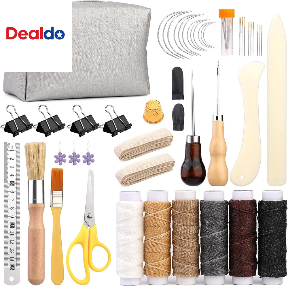 49 Pcs Book Binding Kits for Beginners Hand Bookbinding Tools Bookbinding Suppli