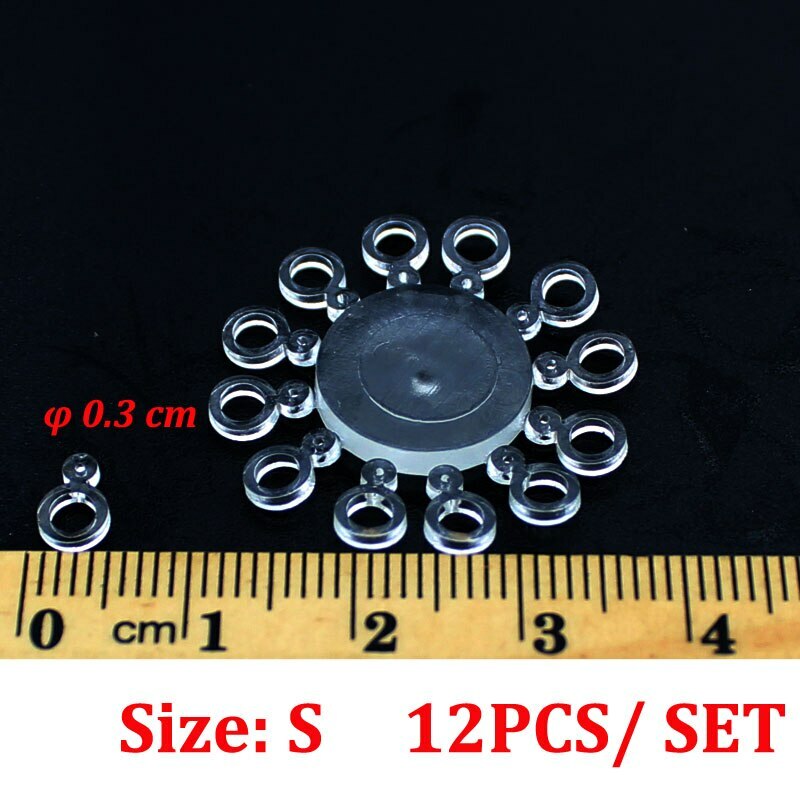 120Pcs Pellet Bait Bands Clear Carp Coarse Fishing Floater Surface Latex Bait