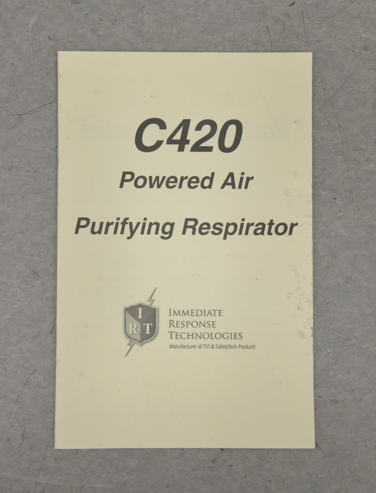 Safety Tech M-60155 C420 Single Speed PAPR Blower Toggle Switch W/ Battery C420