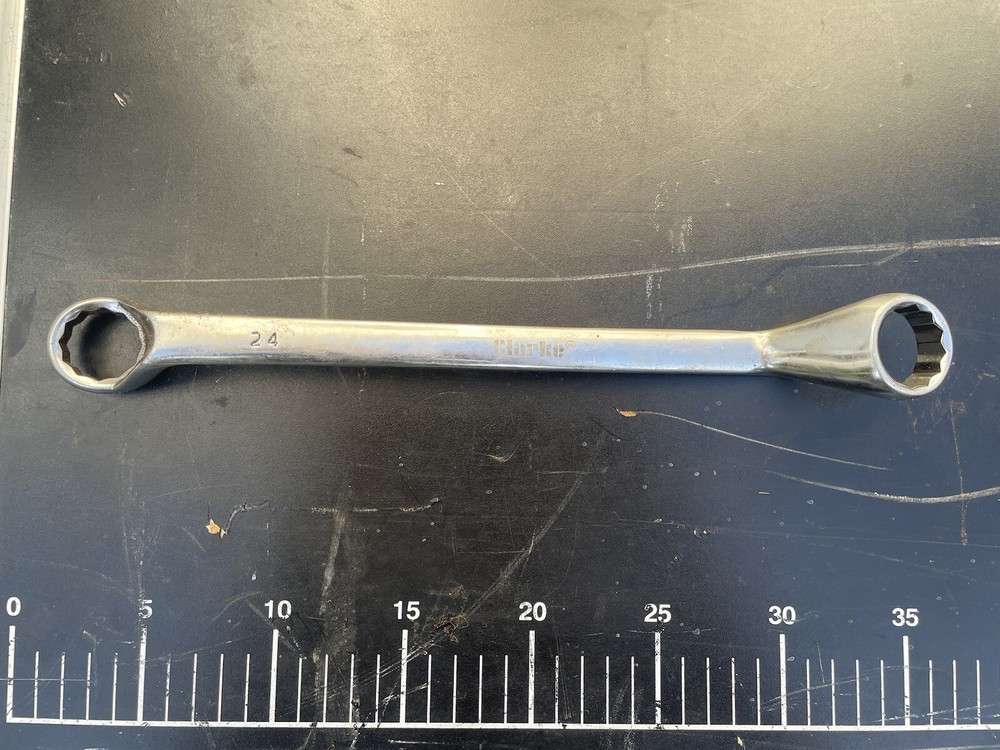 24mm x 27mm Large Chrome Vanadium Double Ended Ring Spanner